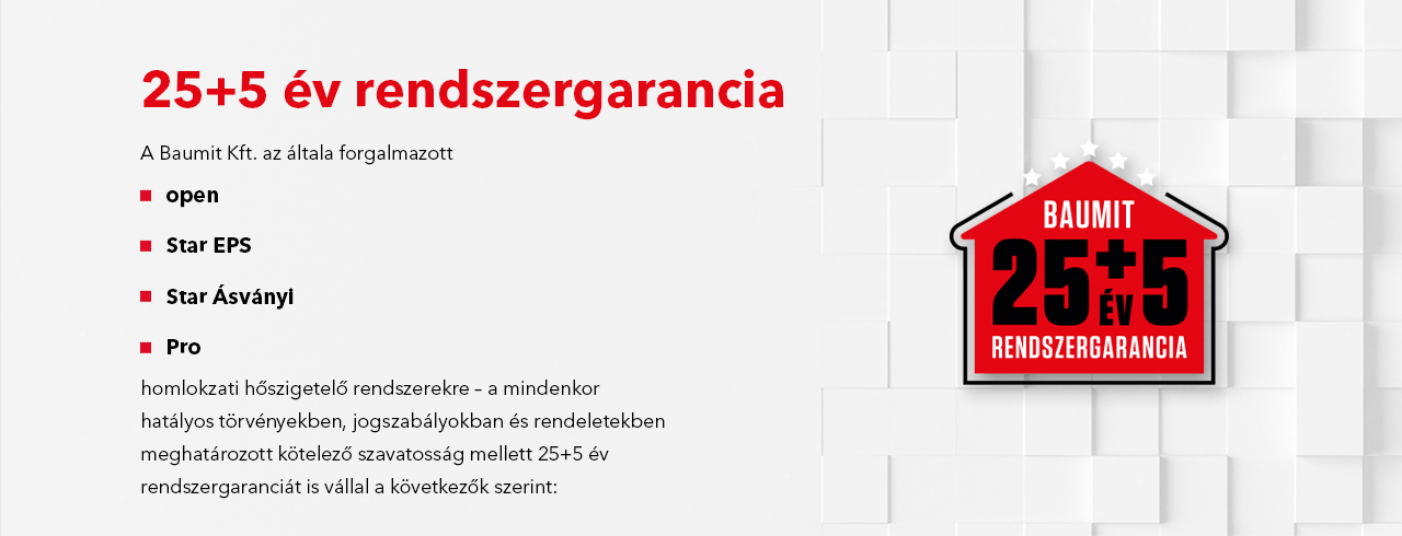 25+5 év rendszergarancia